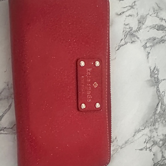 kate spade Handbags - Kate Spade Cherry Red Clutch